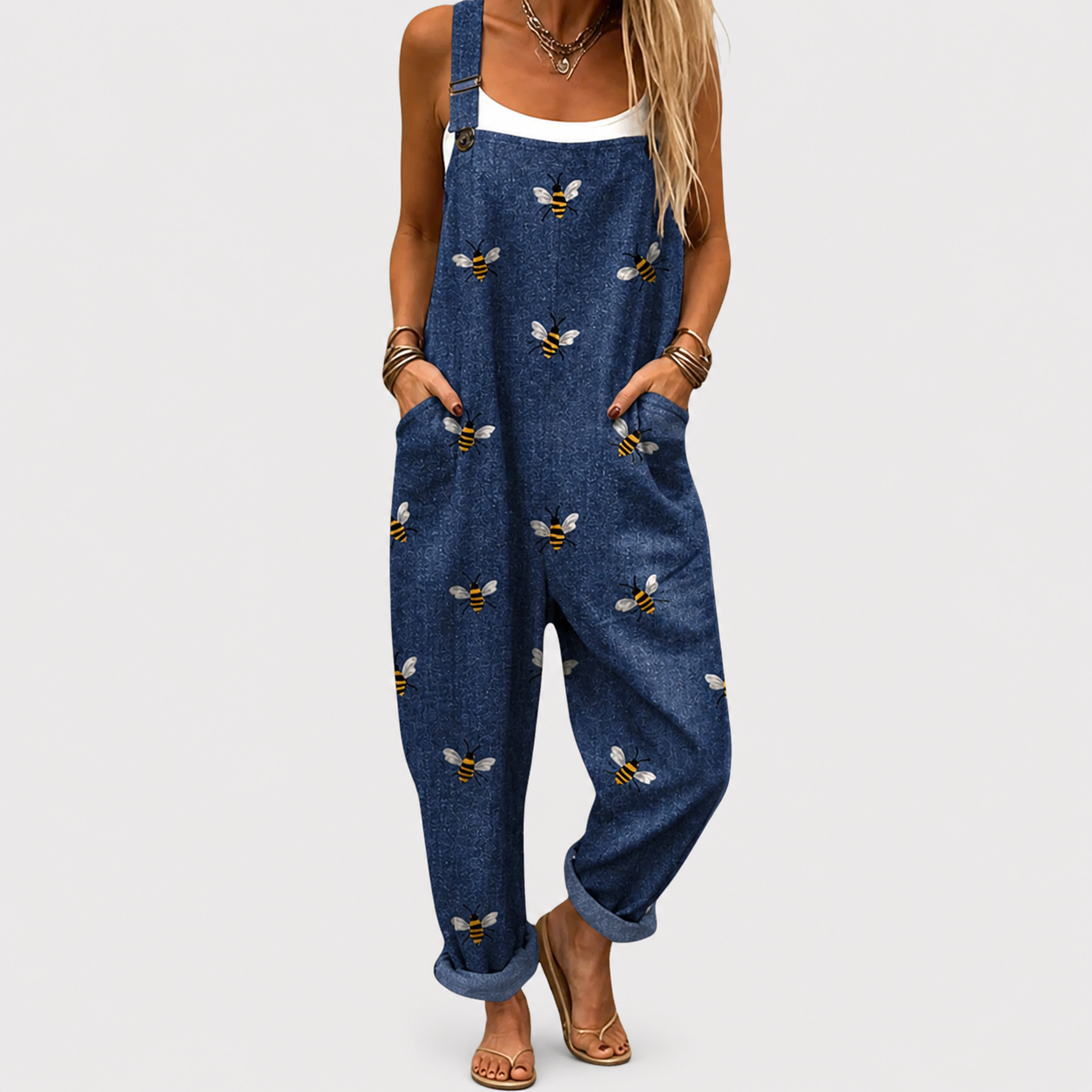Confortable Salopette con Estampado