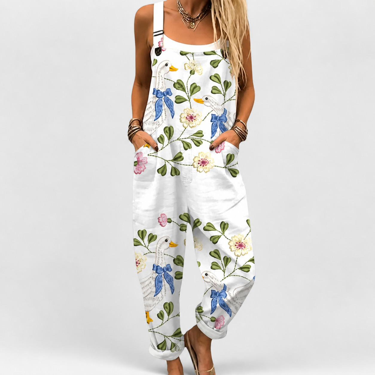 Confortable Salopette con Estampado