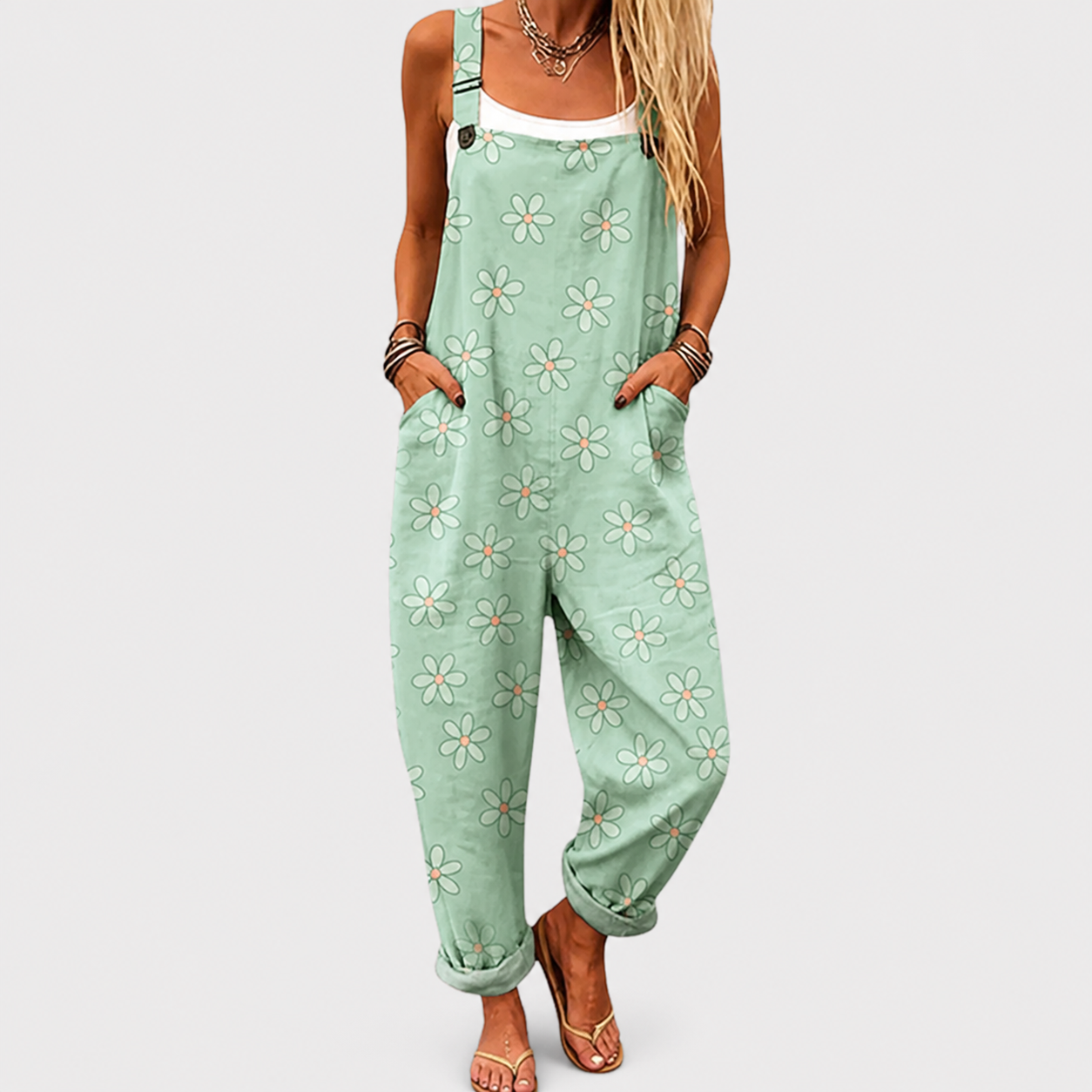 Confortable Salopette con Estampado