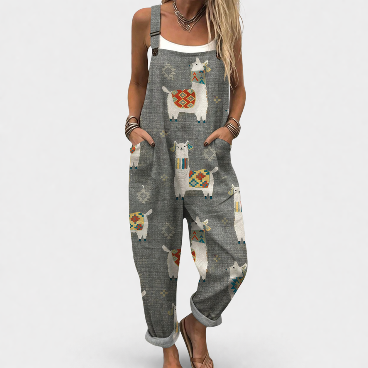 Confortable Salopette con Estampado