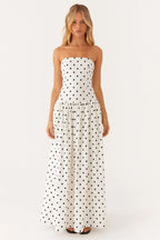 Vestido Largo Polkadot