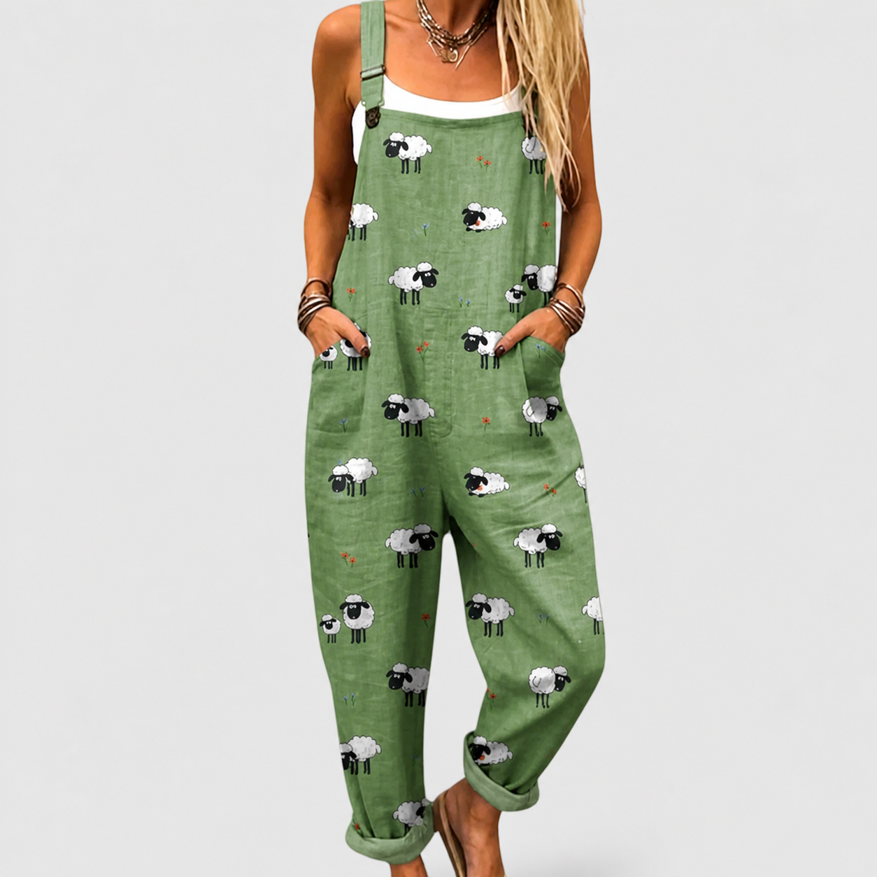Confortable Salopette con Estampado