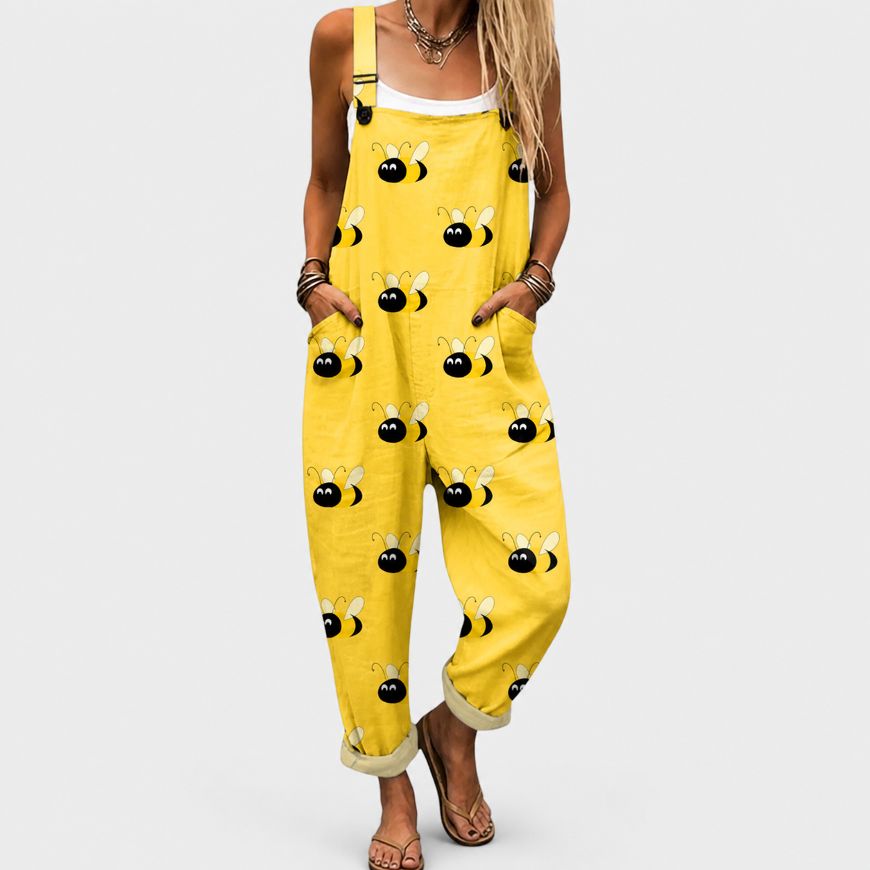 Confortable Salopette con Estampado