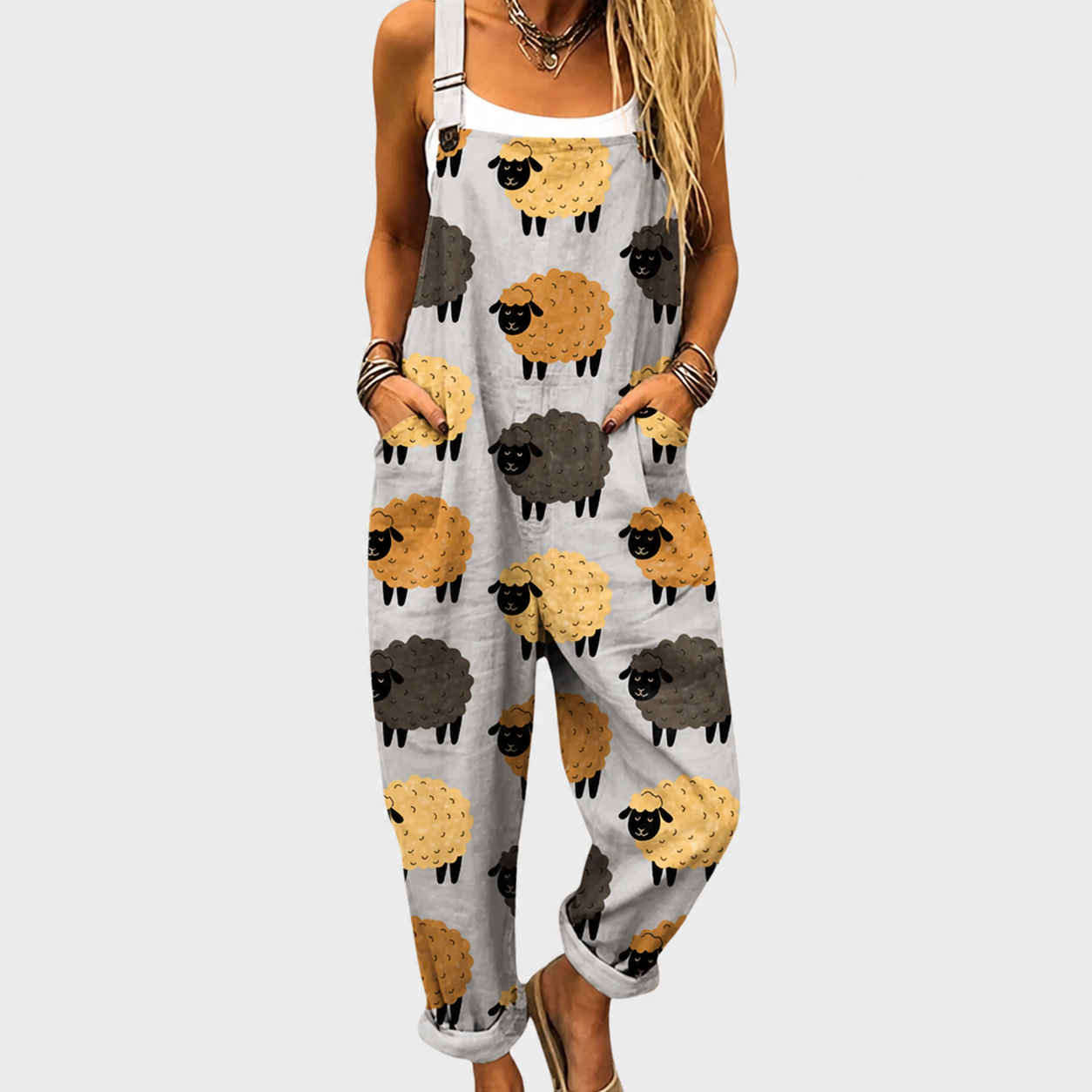 Confortable Salopette con Estampado