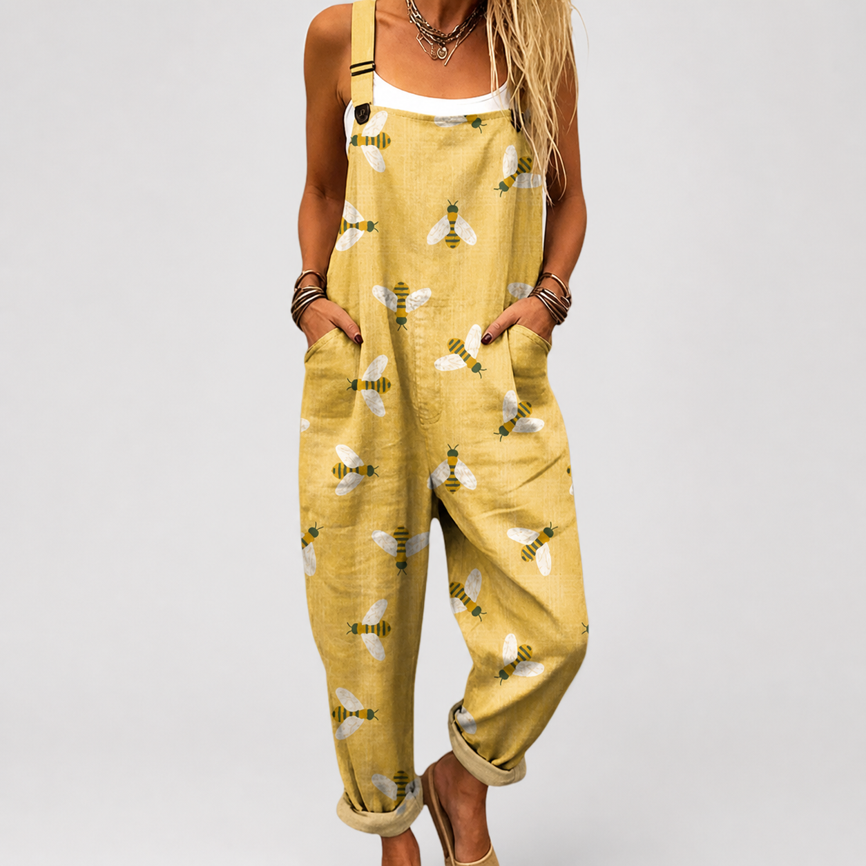 Confortable Salopette con Estampado