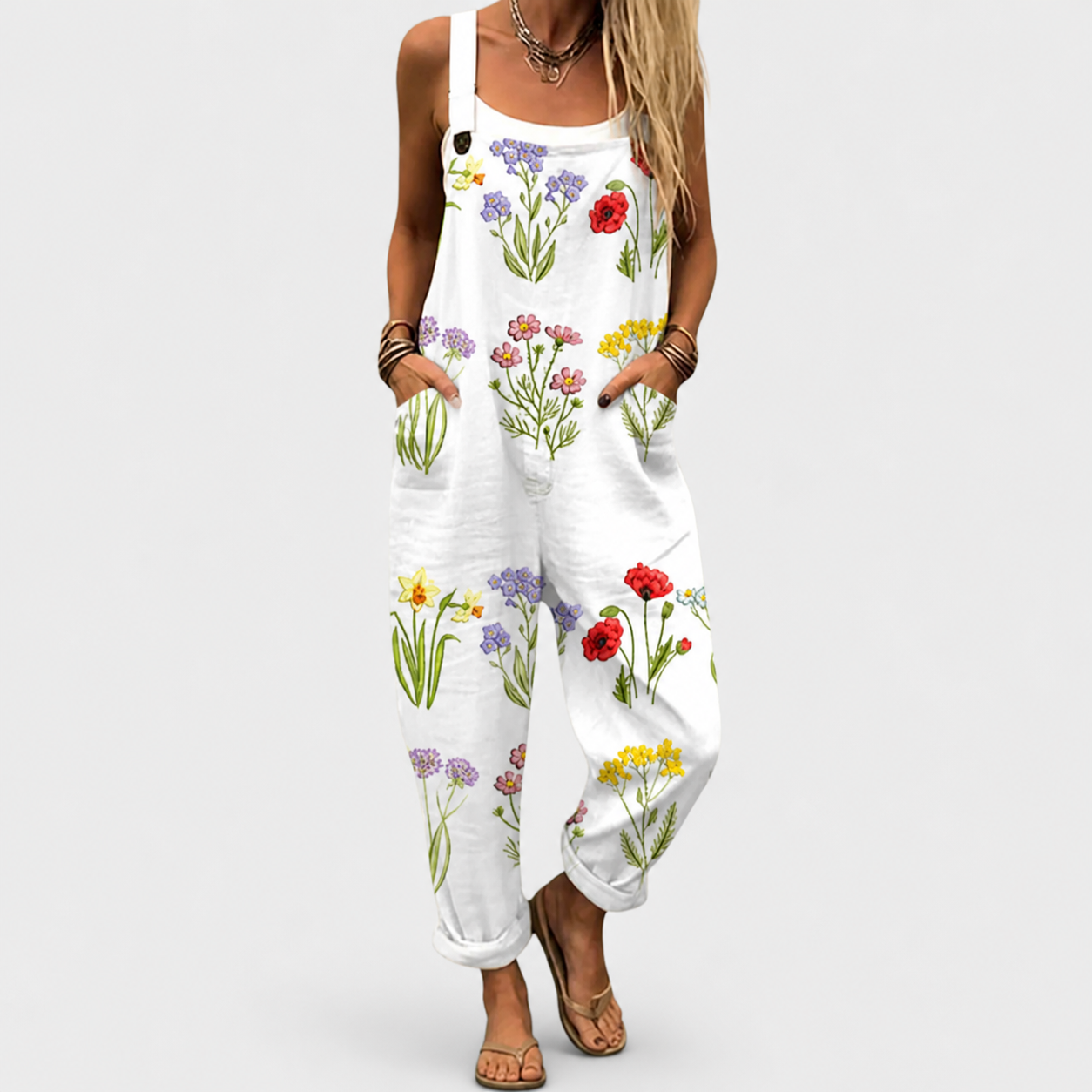 Confortable Salopette con Estampado