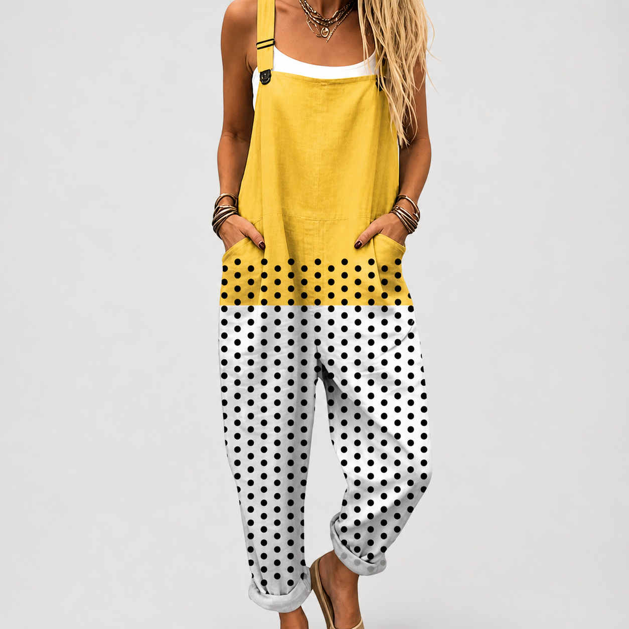 Confortable Salopette con Estampado