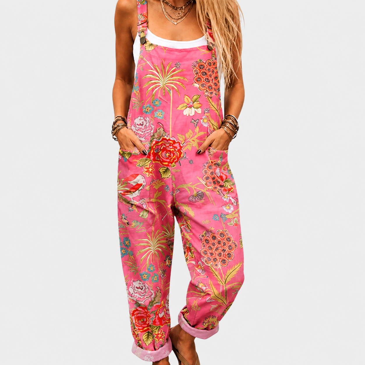 Confortable Salopette con Estampado