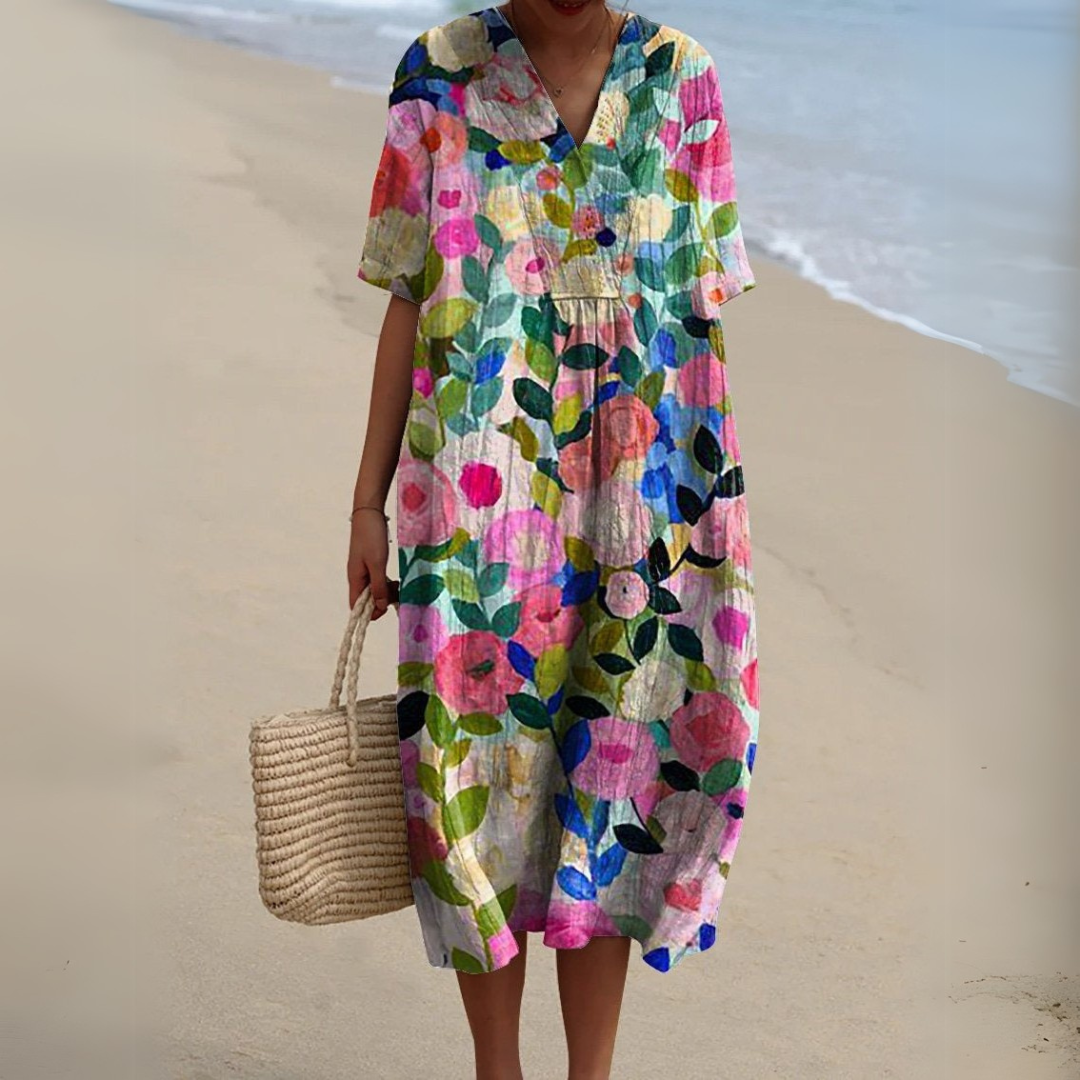 Nathalie - Vestido Floral Elegante