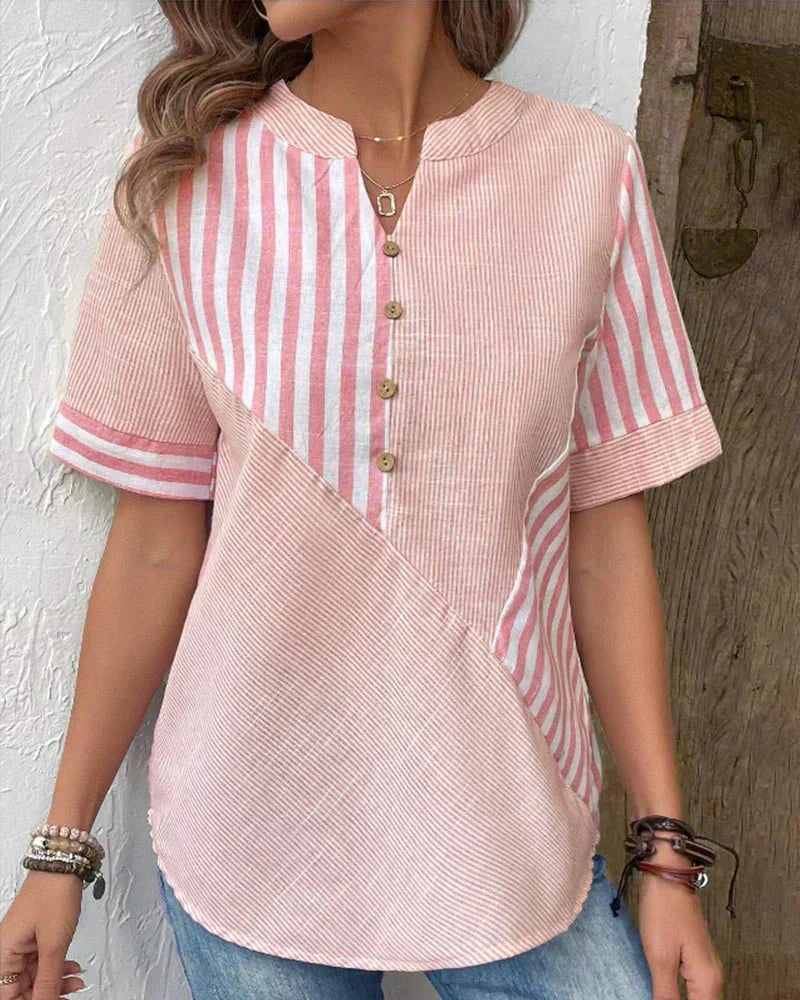 Monroe™ | Blusa de Rayas Suaves