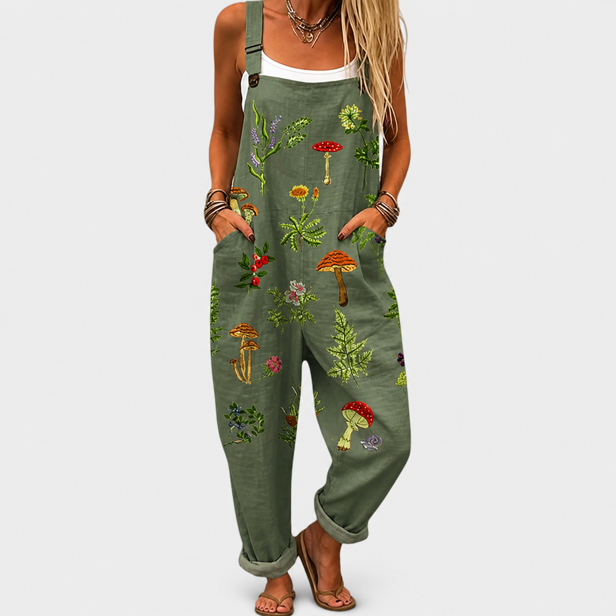Confortable Salopette con Estampado