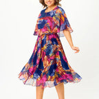 Barbara | vestido de chiffon cómodo para tallas grandes