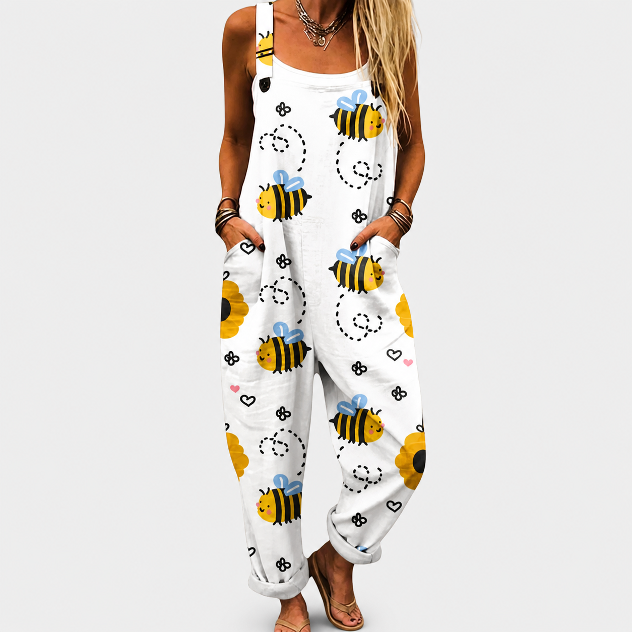 Confortable Salopette con Estampado