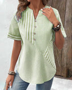 Monroe™ | Blusa de Rayas Suaves