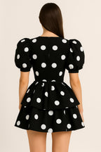 Vestido Corto Polka Dot