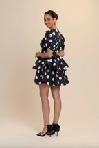 Vestido Corto Polka Dot
