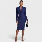 Samara | Vestido de Manga Longa con Escote en V