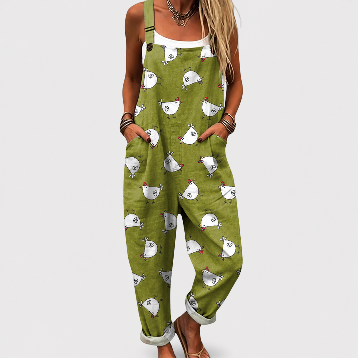 Confortable Salopette con Estampado