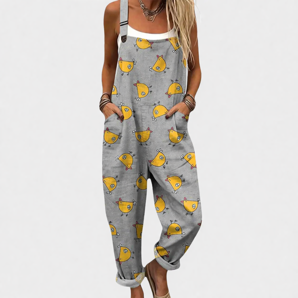 Confortable Salopette con Estampado
