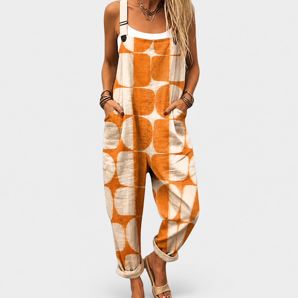 Confortable Salopette con Estampado
