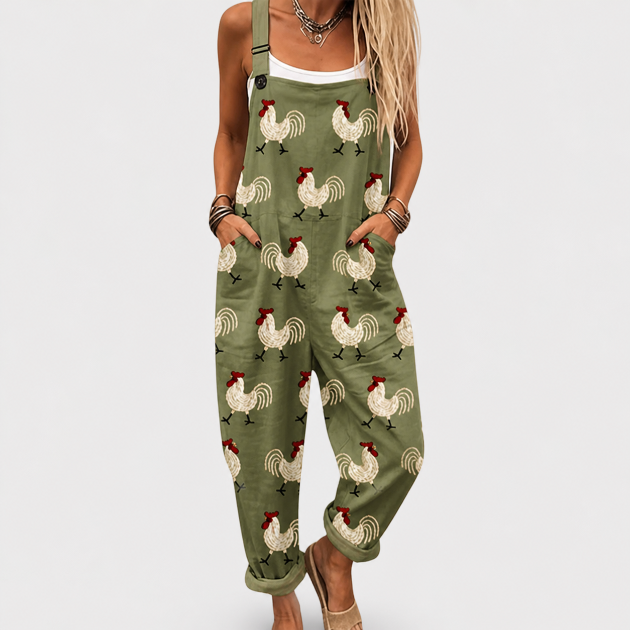 Confortable Salopette con Estampado