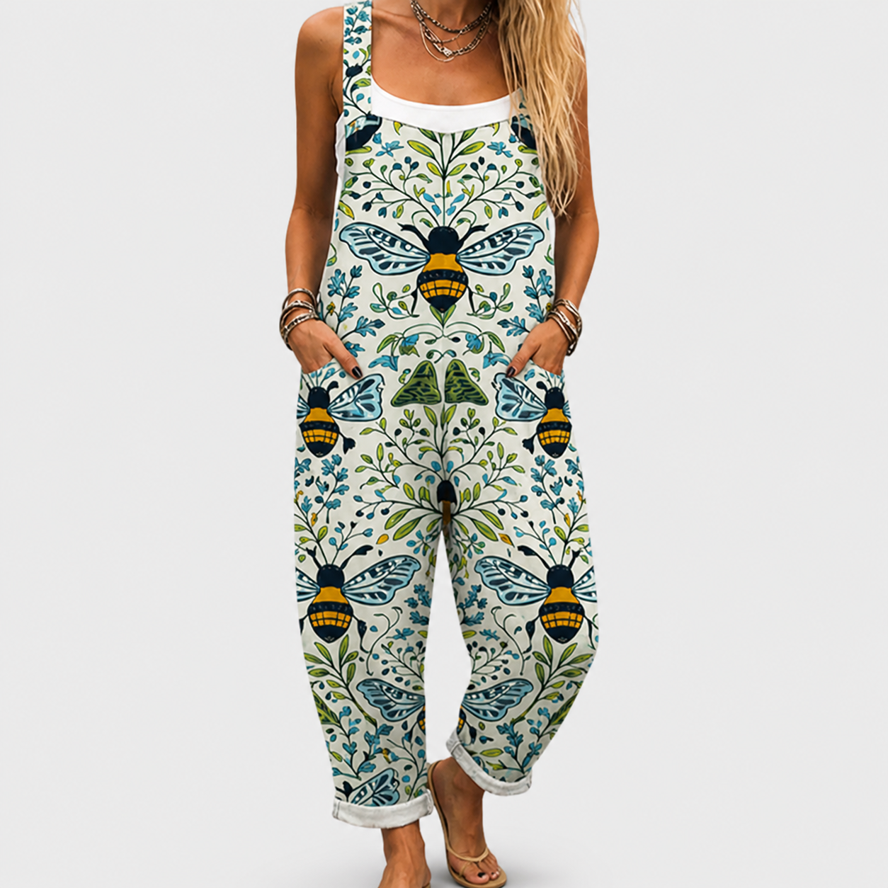 Confortable Salopette con Estampado