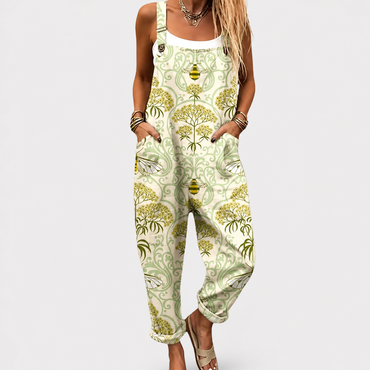 Confortable Salopette con Estampado