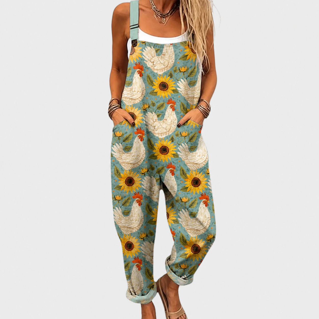 Confortable Salopette con Estampado