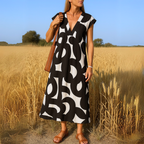 Magda | Vestido fluido con escote en V