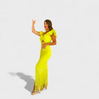Lucía | Vestido de flamenco neón