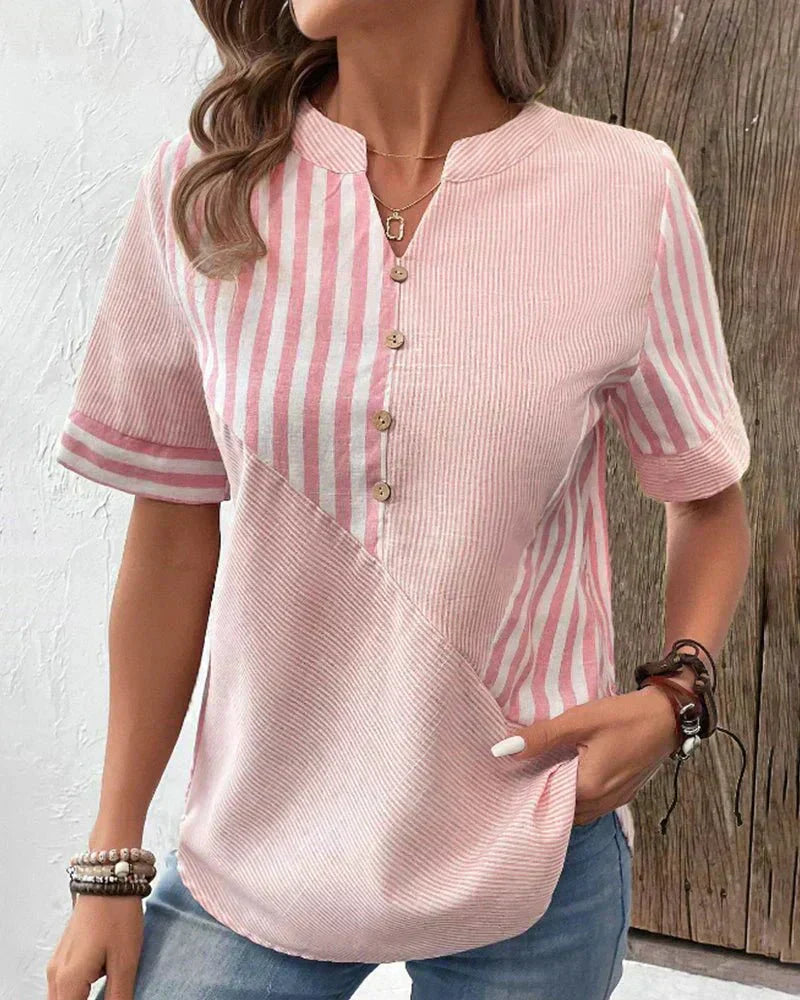 Monroe™ | Blusa de Rayas Suaves