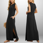 Inma | Vestido largo fluido antiarrugas