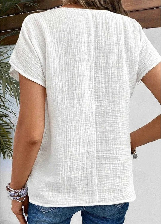 Ellen | Blusa Elegante con Cuello y Botones