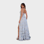 Florencia | Vestido largo bohemio con abertura y volantes