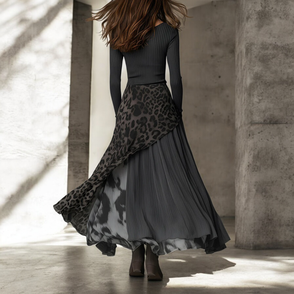 NKEM™ | Vestido Largo Leopardo