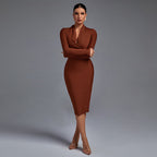 Samara | Vestido de Manga Longa con Escote en V