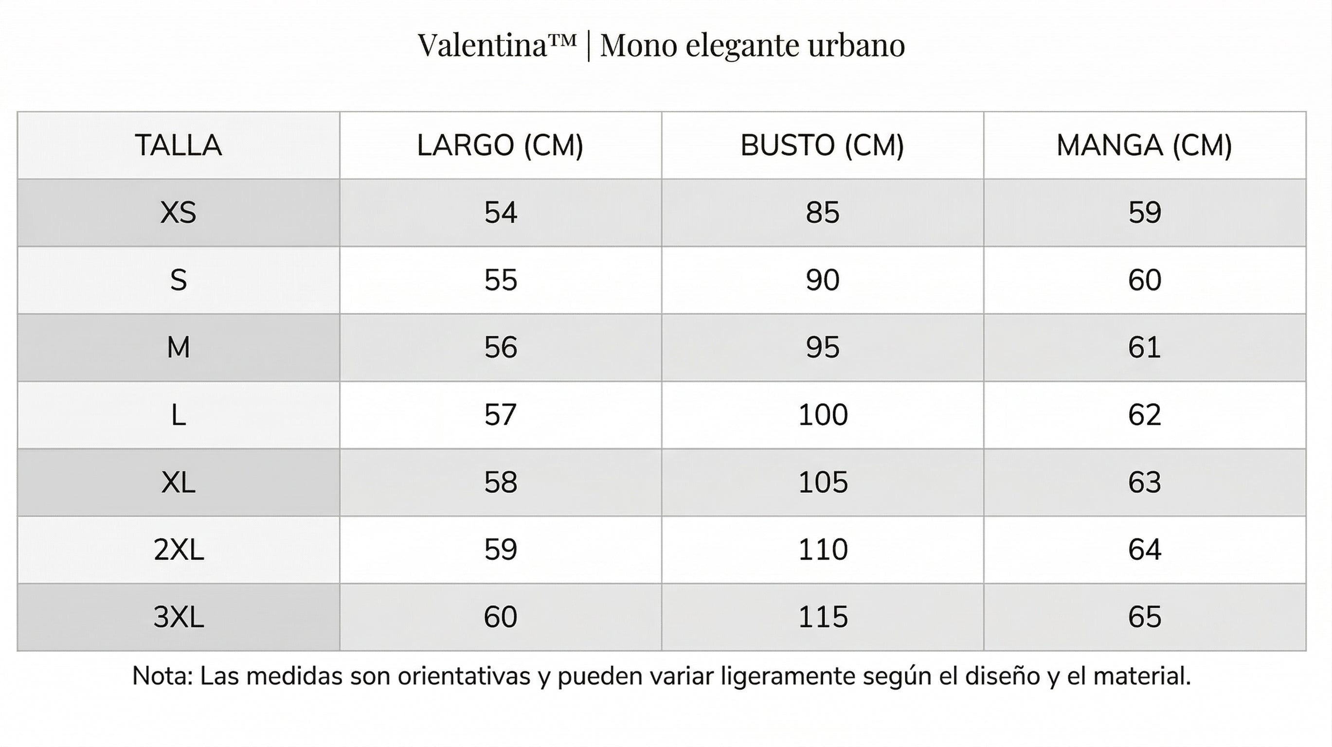 Valentina™ | Mono elegante urbano