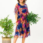 Barbara | vestido de chiffon cómodo para tallas grandes