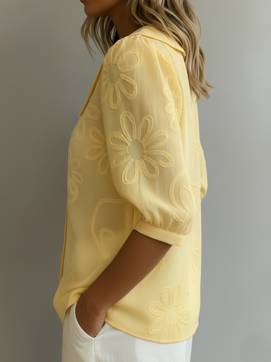Victoria | Blusa ligera floral elegancia natural