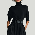 Juliet | Conjunto de suéter de cuello alto y pantalón recto